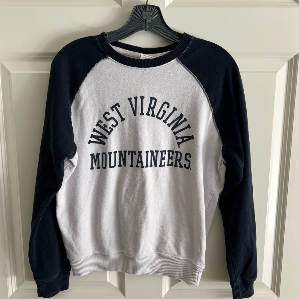 West Virginia Mountaineers Women's Black and White Sweatshirt
